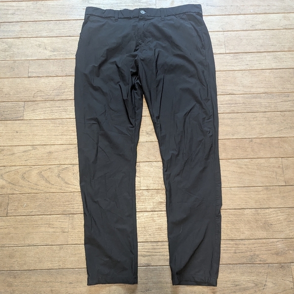 Men's Desert Dunes Black Lightweight Straight Leg Pants Size 38x32 - Picture 1 of 6